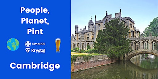 Primaire afbeelding van Cambridge - People, Planet, Pint: Sustainability Meetup