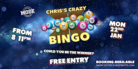 DJ Chris' Crazy Bingo primary image