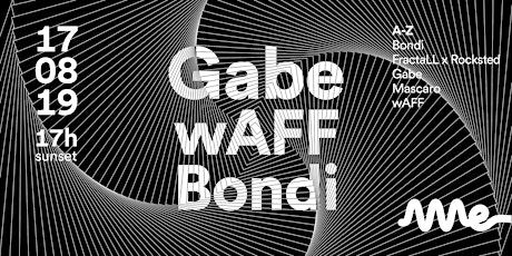 Imagem principal do evento AME CLUB apresenta GABE, wAFF e BONDI