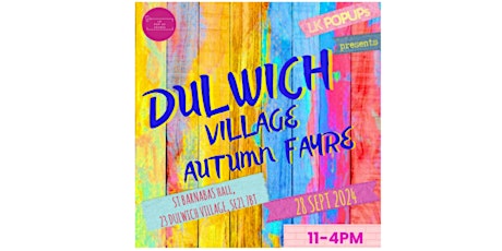 LK AUTUMN ARTISAN CRAFT AND GIFT FAYRE DULWICH VILLAGE