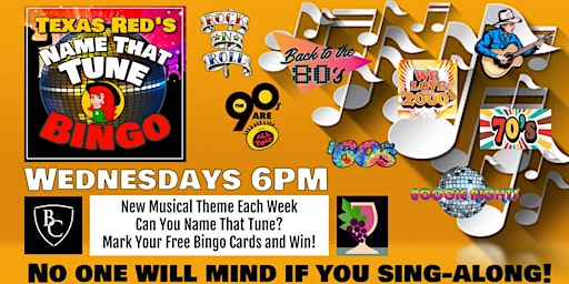 Barons Creek McKinney  presents Wednesday Evening Name That Tune Bingo 6PM primary image