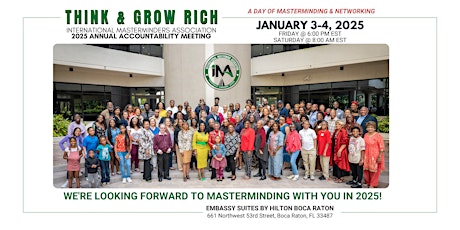 2025  Think and Grow Rich Annual Accountability Meeting