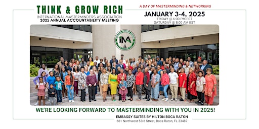 Imagem principal do evento 2025  Think and Grow Rich Annual Accountability Meeting