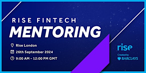 Rise FinTech  Mentoring primary image