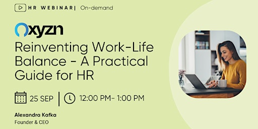 Primaire afbeelding van Reinventing Work-Life Balance - A Practical Guide for HR