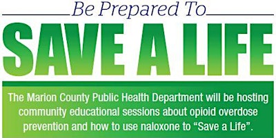 Imagen principal de MCPHD - SUOS Community Narcan  Session(Indianapolis Residents Only)