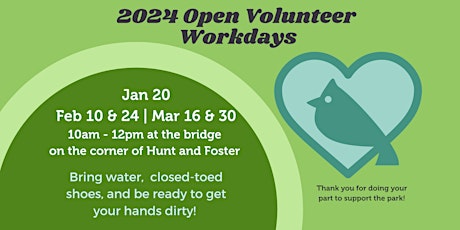 DCP Open Volunteer Workdays