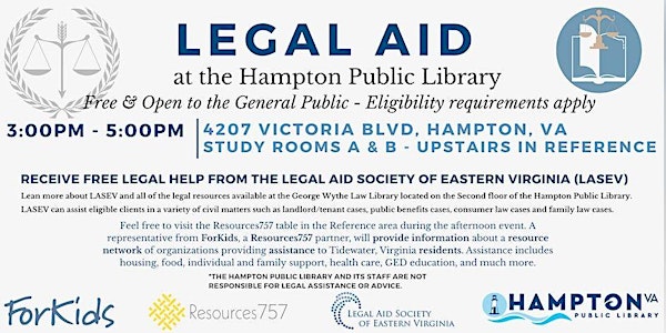 Legal Aid at the Hampton Public Library