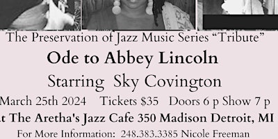 Ode  to Abbey Lincoln ft. Sky Covington primary image