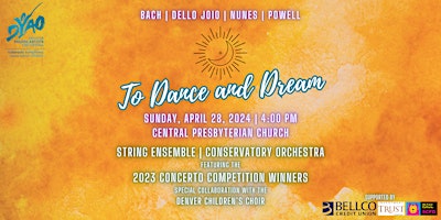 Image principale de DYAO Presents: To Dance & Dream