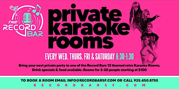 Karaoke Rooms at Speakeasy Bar