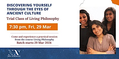 Imagen principal de Free Trial Class, Living Philosophy at Indiranagar, Bangalore