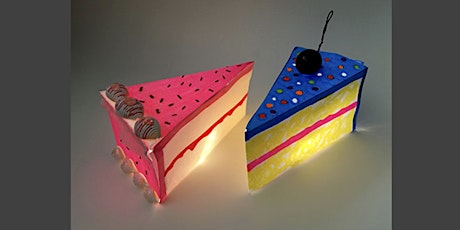 Create Together: Watercolour Cake Slice Lantern Family Workshop primary image