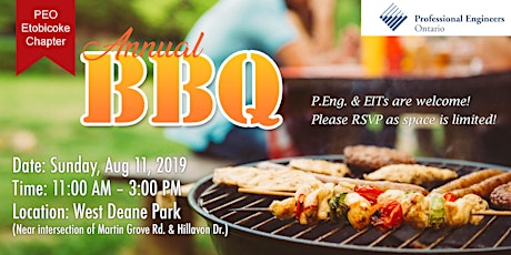 2019 Annual Etobicoke Chapter BBQ! primary image