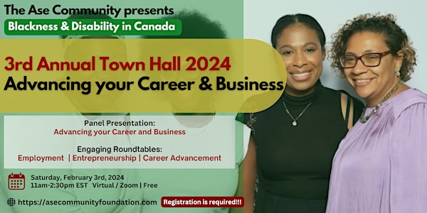 Townhall: Advancing your Career and Business | Blackness and Disability
