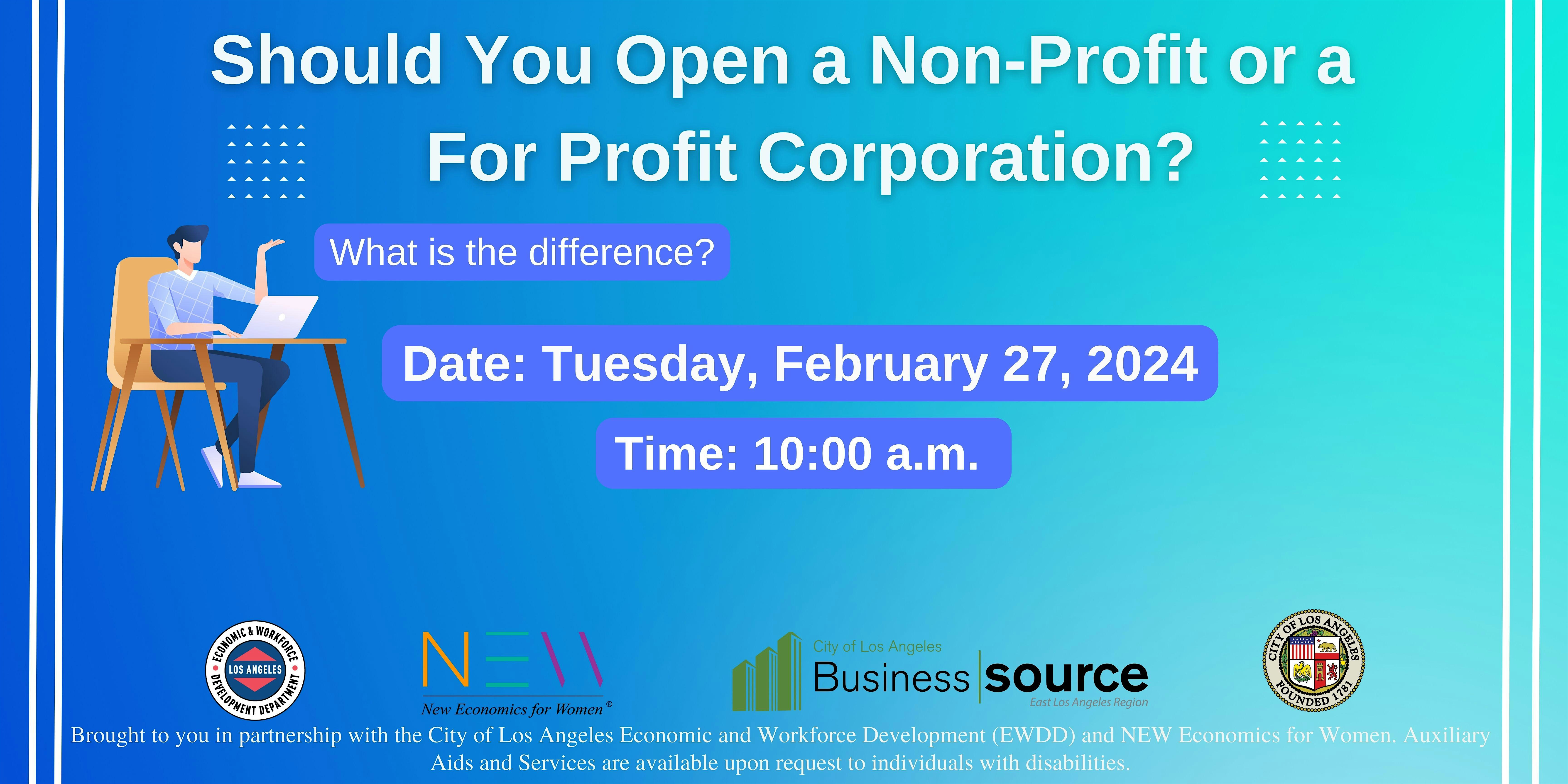 Should You Open a Non-Profit or a For Profit Corporation?