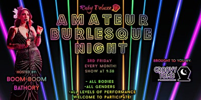 Primaire afbeelding van Ruby Deluxe's Monthly Amateur Burlesque Night