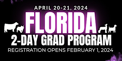 Imagem principal do evento 2024 Stock Show University's Florida 2-Day 4-Species Grad Program