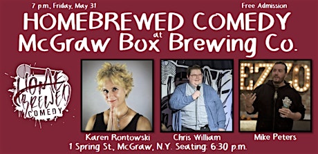 Homebrewed Comedy at McGraw Box Brewing Co.