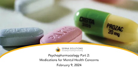Psychopharmacology Part 2: Medications for Mental Health Concerns (6 CEUs) primary image