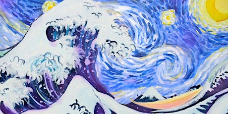 Paint Starry Night Over The Great Wave! Liverpool