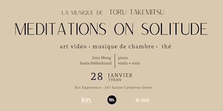 Meditations on Solitude: An Evening of Video Art and Toru Takemitsu primary image