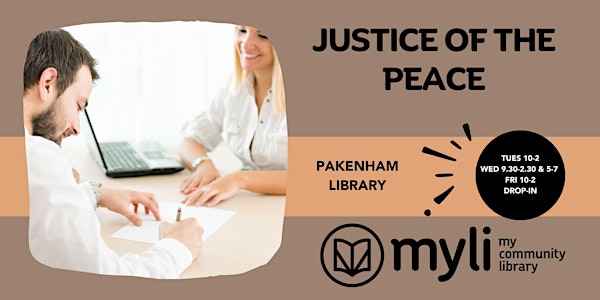 Justice of the Peace @ Pakenham Library