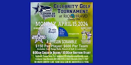 Shark 29 Celebrity Golf Tournament.California