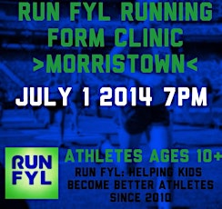 Run FYL Running Form Clinic - MORRISTOWN primary image