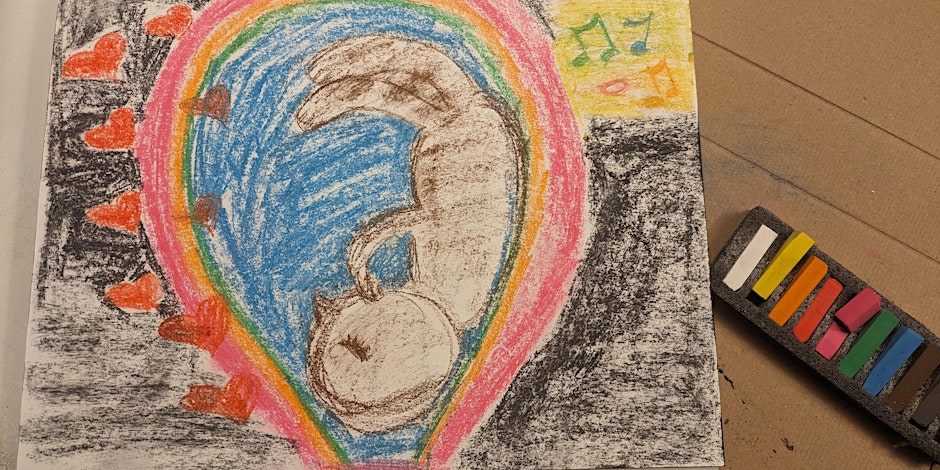 Virtual Group Birth Art Session - Drawing