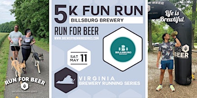 Immagine principale di 5k Beer Run x Billsburg Brewery | 2024 Virginia Brewery Running Series 