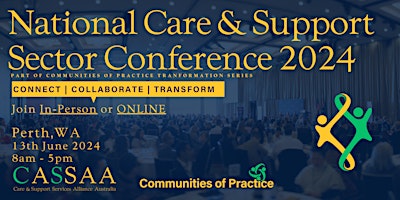 National Care and Support Sector Conference primary image