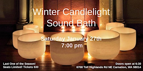 Imagem principal de Winter Candlelight Sound Bath