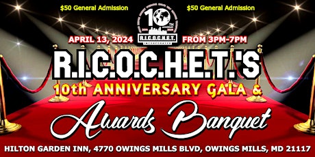 R.I.C.O.C.H.E.T.'s 10th Anniversary Gala & Awards Banquet