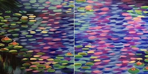 Primaire afbeelding van Monet's Waterlilies Date Night - Paint and Sip by Classpop!™