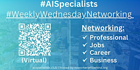 #AISpecialists Virtual Job/Career/Professional Networking #Boston #BOS