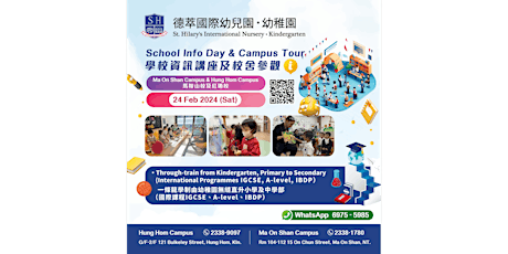St. Hilary's Kindergarten INFO Day + Campus Tour primary image