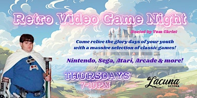 Imagem principal do evento Retro Video Game Night at Lacuna - Every Thursday Night!