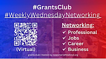 #GrantsClub Virtual Job/Career/Professional Networking #Boston #BOS primary image