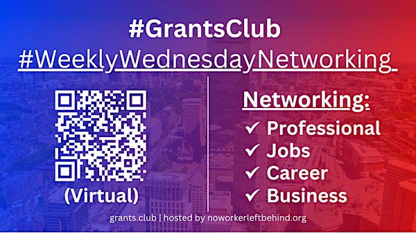 #GrantsClub Virtual Job/Career/Professional Networking #Boston #BOS