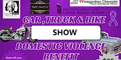 Primaire afbeelding van CAR-TRUCK-BIKE    SHOW TO FIGHT DOMESTIC VIOLENCE