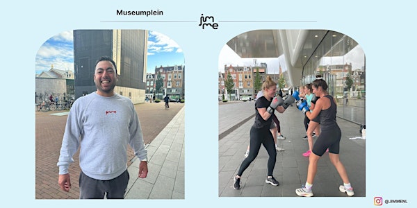 Outdoor  Kickboxing at Museumplein by Omar with Jimme!