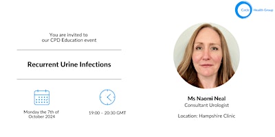 FREE CPD Education Session on Recurrent Urine Infections primary image