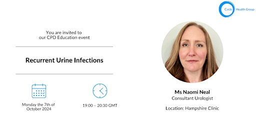 Hauptbild für FREE CPD Education Session on Recurrent Urine Infections