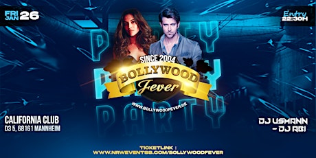 Hauptbild für Bollywood Fever Party Night Mannheim