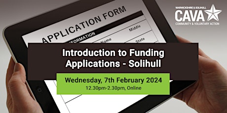 Introduction to Funding Applications - Solihull primary image