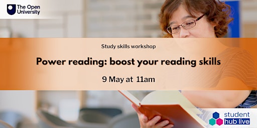 Power reading: boost your reading skills  (11:00  - 12:30) primary image