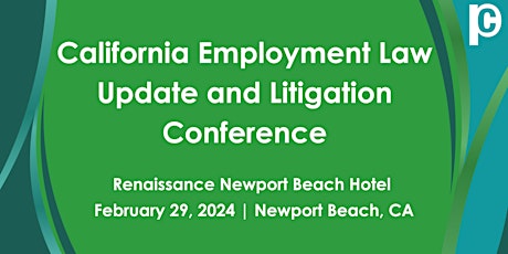 Perrin California Employment Law Update and Litigation Conference primary image