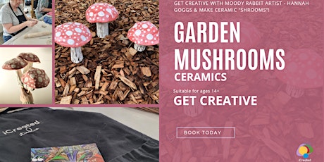 Ceramic Garden Mushrooms