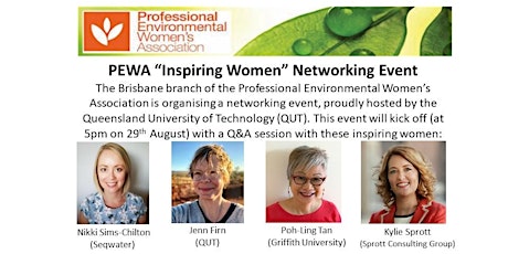 PEWA "Inspiring Women" Networking Event primary image